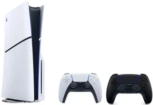 Sony PlayStation 5 Slim CFI-20XX (1 ревизия, с дисководом, 2 геймпада) черный